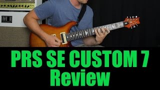 Video thumbnail for PRS SE Custom 24 7 String Review by patdavidmusic