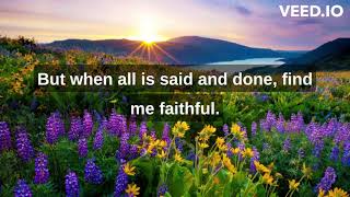 Find Me Faithful by The Perry's -  instrumental / karaoke with lyrics