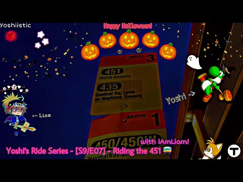Happy Halloween! - Ft. @iAmLiam | Yoshi's Ride Series {S9-E07} - Riding the 451 🚌 - {MBTA}