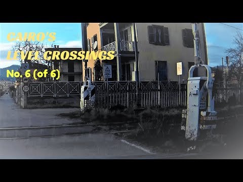 Passaggi a livello Cairo Montenotte (6 di 6) Via Repubblica II # railroad crossing # bahnübergang