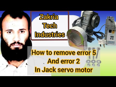 How we remove error 5 and error2 in jack servo motor