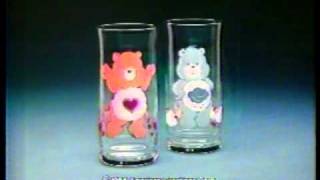 Pizza Hut Care Bears Glasses 1983