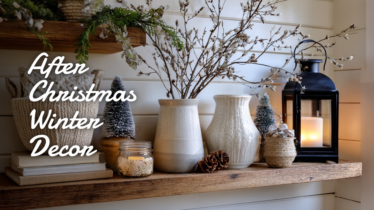 ❄️ After Christmas Farmhouse Winter Decor to Brighten Up Your Home