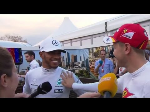 F1 2017 | Australian GP - Lewis Hamilton confronts Sebastian Vettel over touching his car