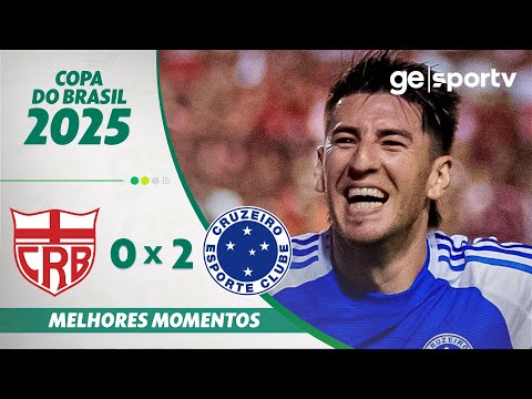Gols e lances de CRB x Cruzeiro