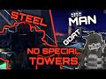 MAN VS STEEL Xmas 2025 Nightmare Mode Solo No Special Towers Tower Defense X Roblox TDX
