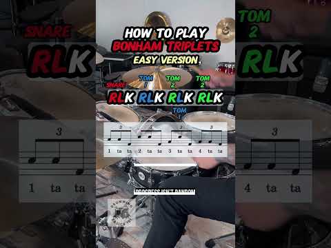 How to Play Bonham Triplets Drum Fill like a PRO 🥁