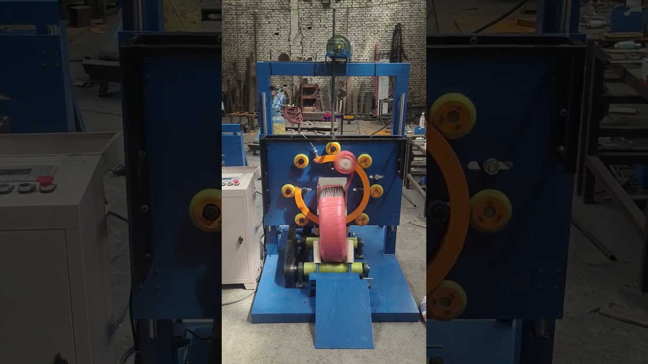 Automated Steel Wire Rope Wrapping & Packaging Machine