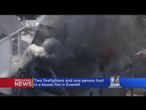 2 Firefighters, 1 Resident Injured At Everett House Fire