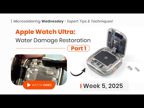 Apple Watch Ultra Water Damage Repair | Part 1: Diagnosis & Disassembly Process