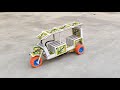 How To Make Matchbox Awesome Tuk Tuk At Home DIY Matchbox Auto Rickshaw Tuk Tuk Auto Taxi