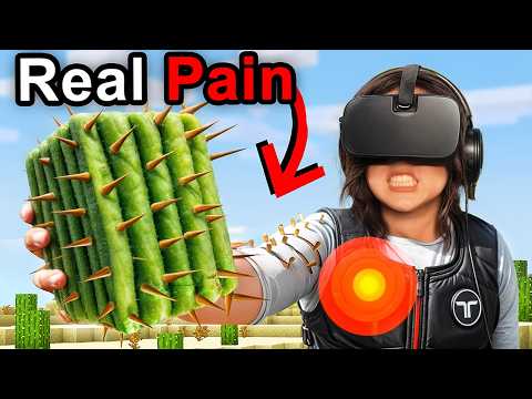I Feel REAL PAIN in VR Minecraft