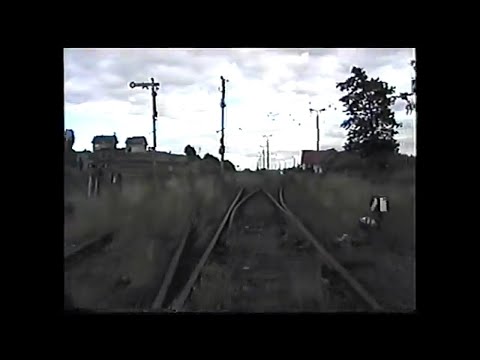 [ cabview ] Linia kolejowa D29-229  Kartuzy - Sierakowice - Lębork przejazd drezyną motor 2002 rok