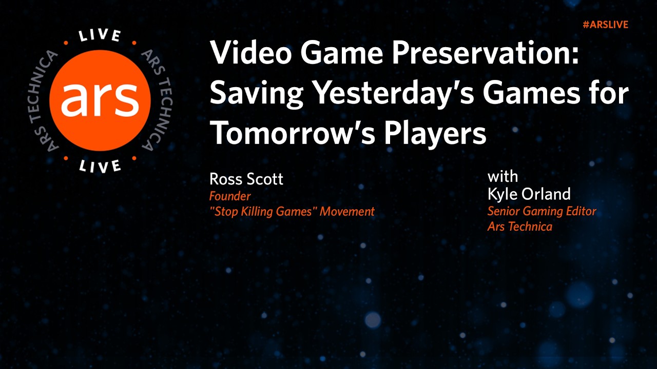 Video Game Preservation: Saving Yesterday's Games for Tomorrow's Players | Ars Live