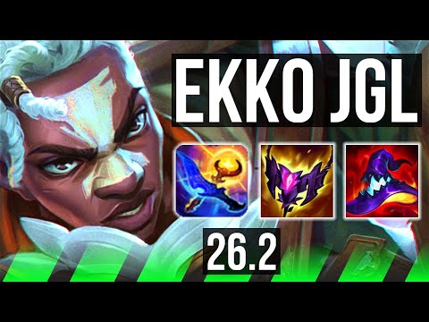 EKKO vs SHYVANA (JGL) | Good KDA: 16/1/9 | NA Master | 26.2