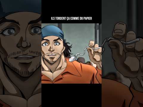 Ils tordent ça comme du papier 😧 l Baki l #anime #animeedit #shorts