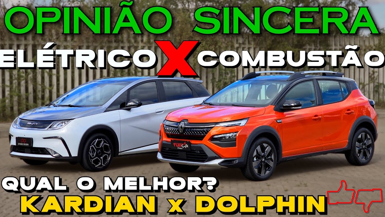 Carro ELÉTRICO ou carro COMBUSTÃO? Qual o MELHOR? Comparativo entre BYD Dolphin e Renault Kardian