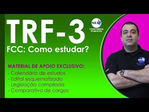 Concurso TRF3 2019 - FCC Como estudar? | Aulão Beneficente