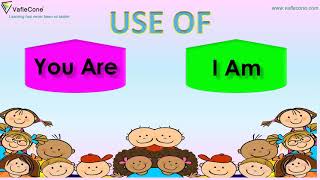 Download lagu Learn use of I am and You are l Basic English grammar for kids l Use of I am and You are for kids mp3