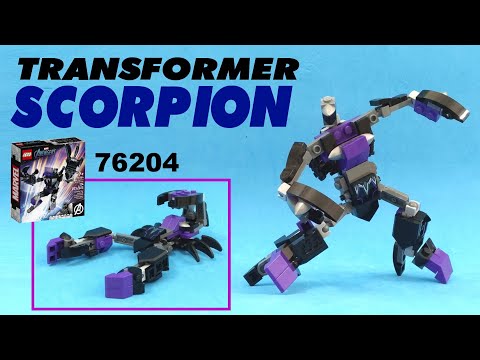 Tutorial: Let's build Transformer Scorpion from LEGO Marvel: 76204 Black Panther Mech armor