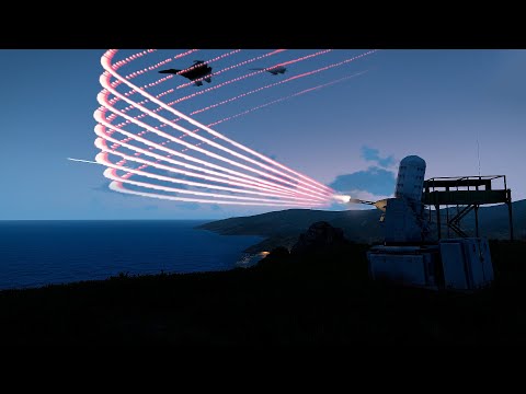 MiG-29 and Attack Helicopter shot down by C-Ram and AA Missile - Military Simulation - ArmA 3