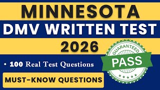 Minnesota DMV Permit Test 2026 | 100 Most Important MN DMV Written Test Questions & Answers