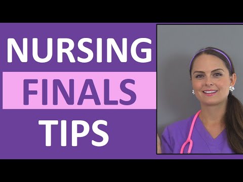 Nursing School Study Tips for Final Exams