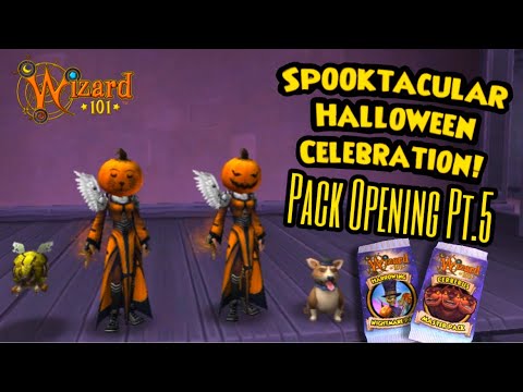 WIZARD101 HALLOWEEN PACK OPENING PT.5 THE HARROWING NIGHTMARE PACK