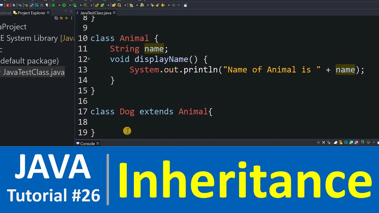 Java Tutorial #26 - Class Inheritance in Java Programming (extends)