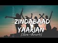 Zindaabad yaarian (Slow+Reverb) use Headphones 🎧