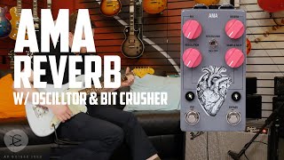 Video thumbnail for AC NOISES AMA Reverb Pedal with Oscillator & Bit Crusher by GUITARGUITAR