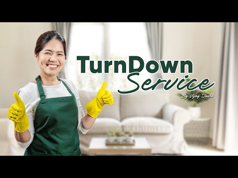 Housekeeping Turn Down Service || How To Give Turn Down Service || @SuccessinHousekeepingByVijay |