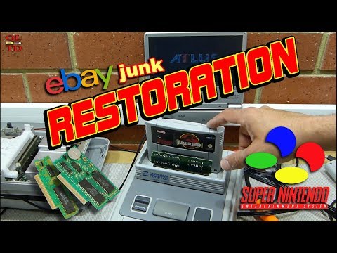 ebay junk restoration, Faulty Nintendo SNES and games
