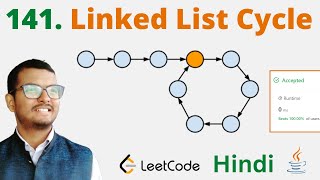 YouTube video '141. Linked List Cycle || Java || Leetcode || Hindi'