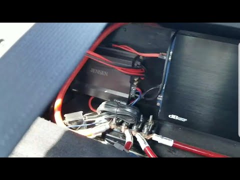 Jensen XDA94RB 4 channel amp Installation