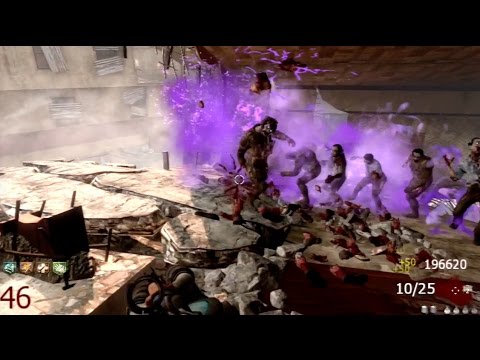 Black Ops 2 Zombies die rise solo rounds 1-50 full gameplay!