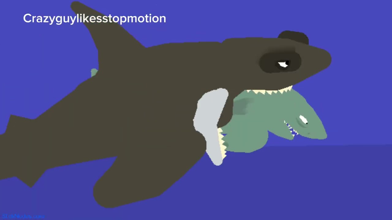 Hungry shark battle royale.This took me a long time to make bro😭😭😭 #sticknodes #animation #sharks