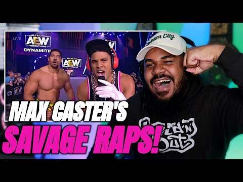 AEW Max Caster Best Rap Moments | Compilation REACTION