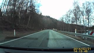 preview picture of video 'Bil på afveje i Mols Bjerge'