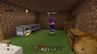 【マイクラ】#59やっとツルハシ作れた　で、何すればいいんだー