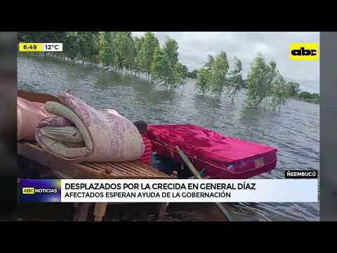 Desplazados por la crecida en Gral. Díaz