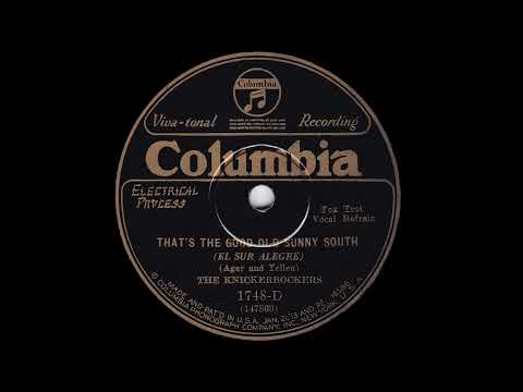 1929 Ben Selvin - That's The Good Old Sunny South (Jack Parker, vocal)