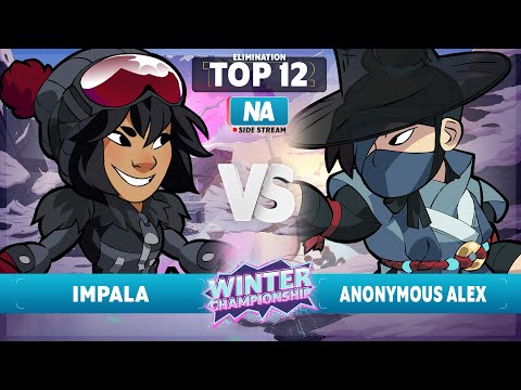 Impala vs. Anonymous Alex - Elimination Top 12 - NA - Brawlhalla Winter Championship 2023