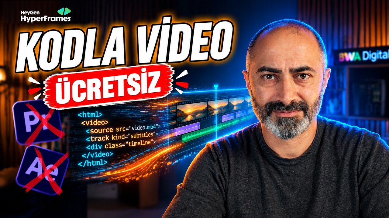 Premiere Yok, After Effects Yok! HyperFrames ile Ücretsiz Video Oluşturma