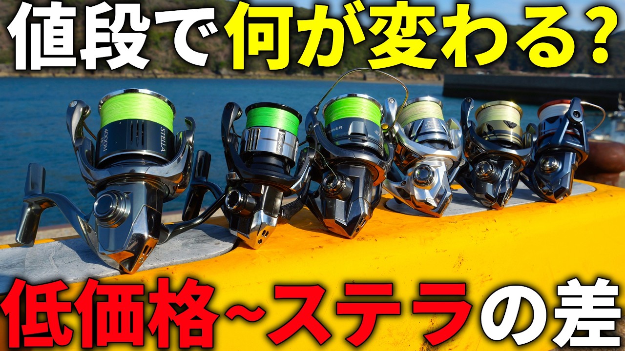 安いリールとステラ、何がどう違う？価格で変わる中身を徹底解説【シマノ編】