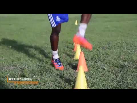 The Bolga Midfield General,Elvis Azubila take on Zylofon Soccer Cash Test