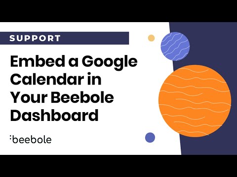 How to Embed a Google Calendar in your Beebole Dashboard