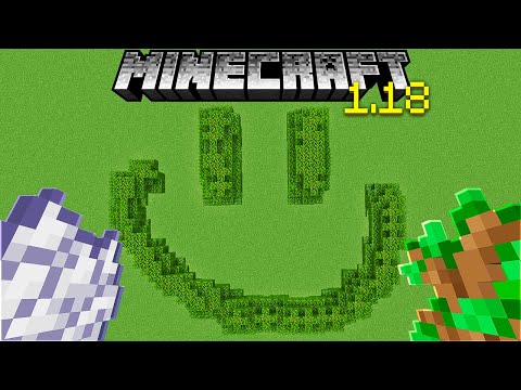 Como DESENHAR com "ÁRVORES" SEM MODS no Minecraft 1.18 - Creative Squad II #5