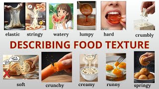 The Best & Most Useful Lesson to Describe Food Texture in English 🤤| Ultimate Food Texture Words