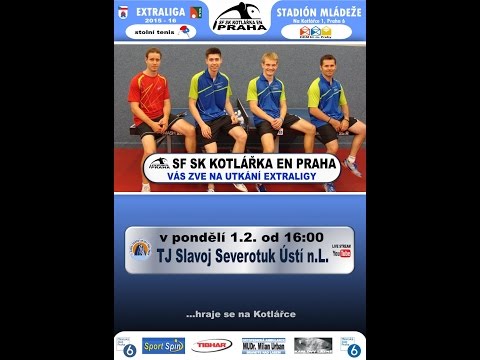 Extraliga mužů 15/16, 13.kolo ,SF SK Kotlarka EN Praha - TJ Slavoj Severotuk Usti n.L.